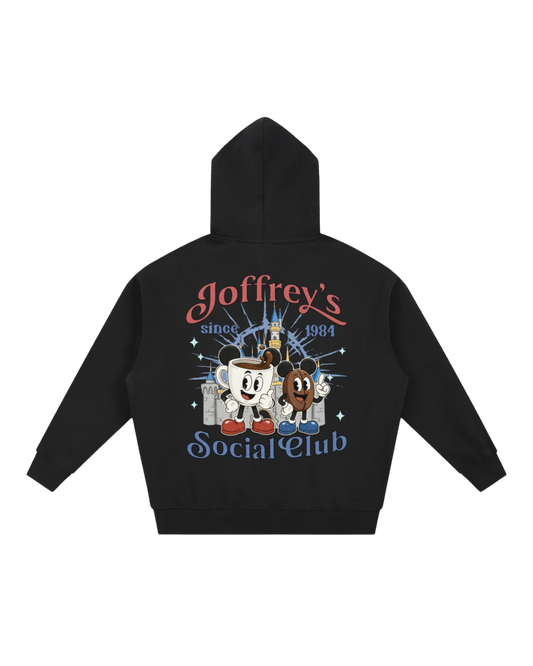 Coffee and Park Days Social Club Double zip hoodie