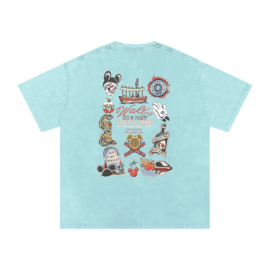 The Happiest Tattoo Shop Vintage Style (LIGHT PRINT)