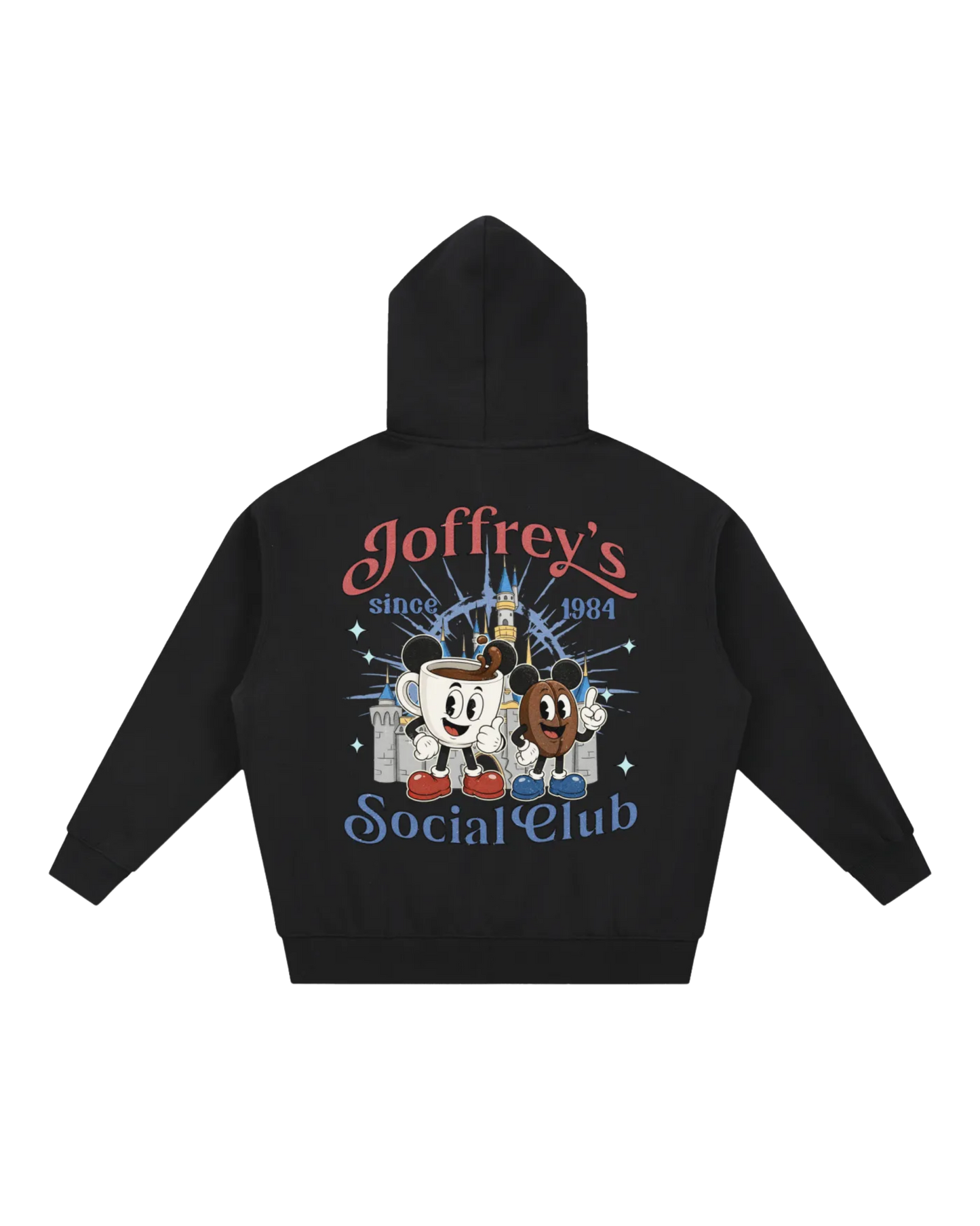 Coffee and Park Days Social Club Double zip hoodie