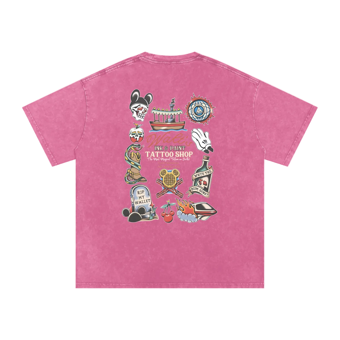 The Happiest Tattoo Shop Vintage Style (LIGHT PRINT)