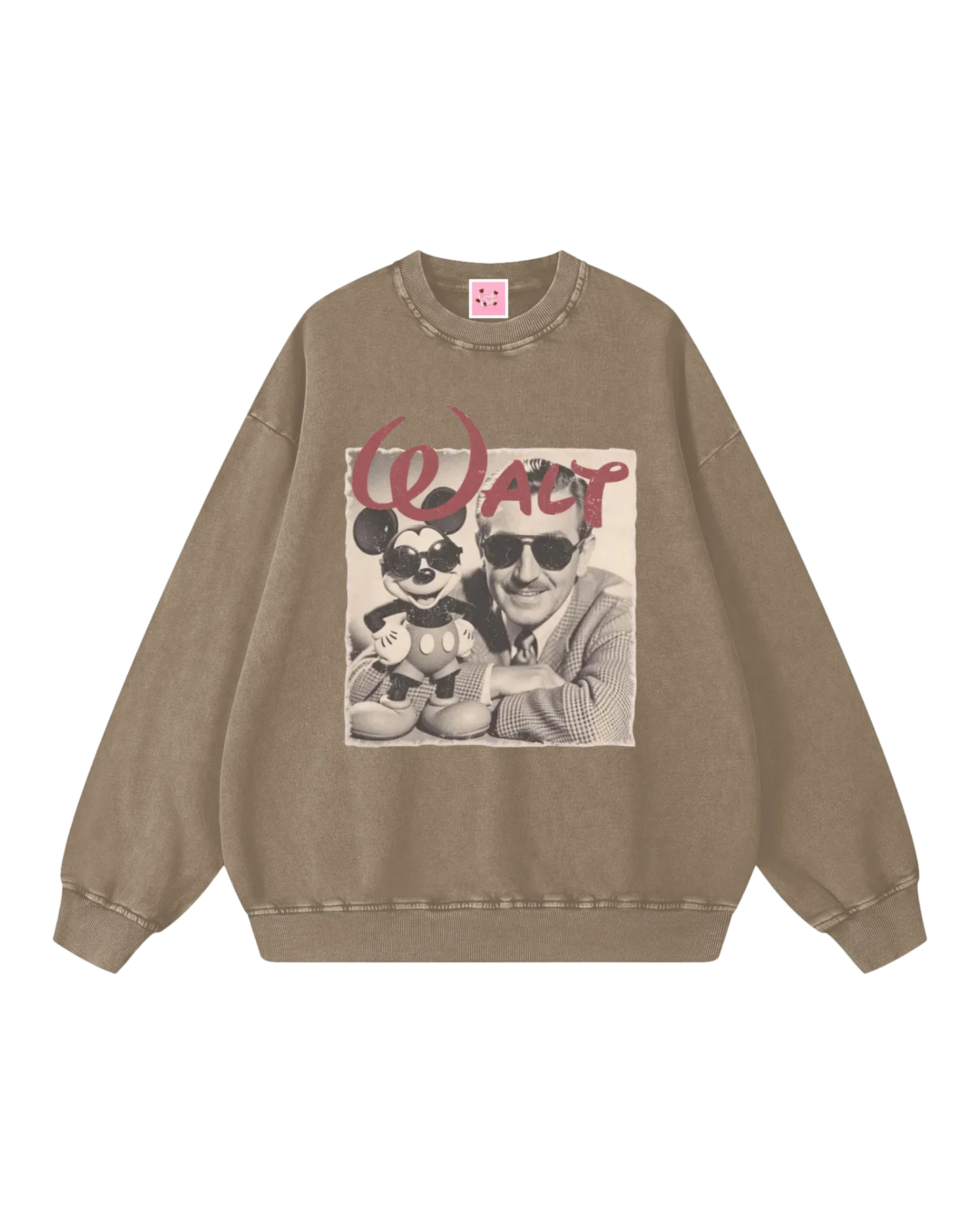 It All Started With A Mouse Acid Wash Sweater
