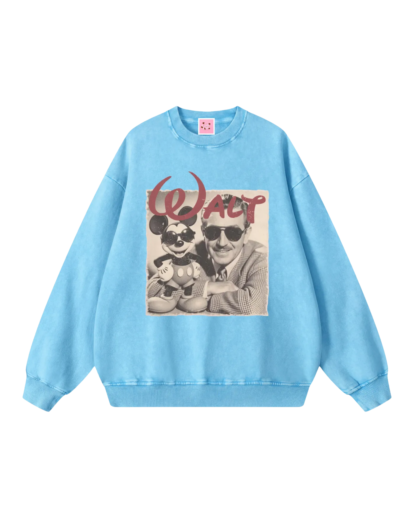 It All Started With A Mouse Acid Wash Sweater