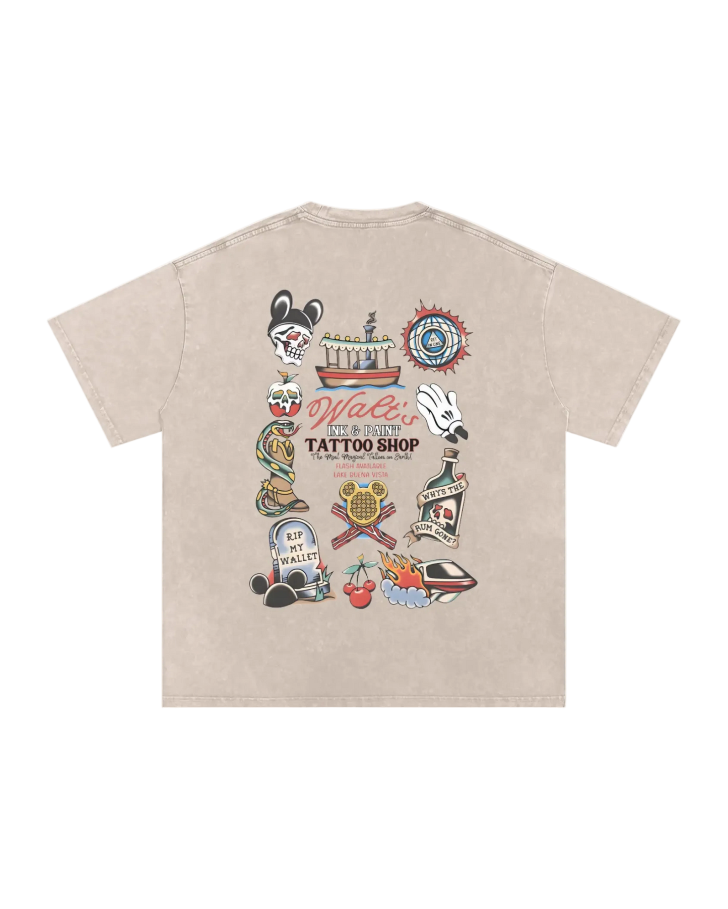 The Happiest Tattoo Shop (Dark Print Text)