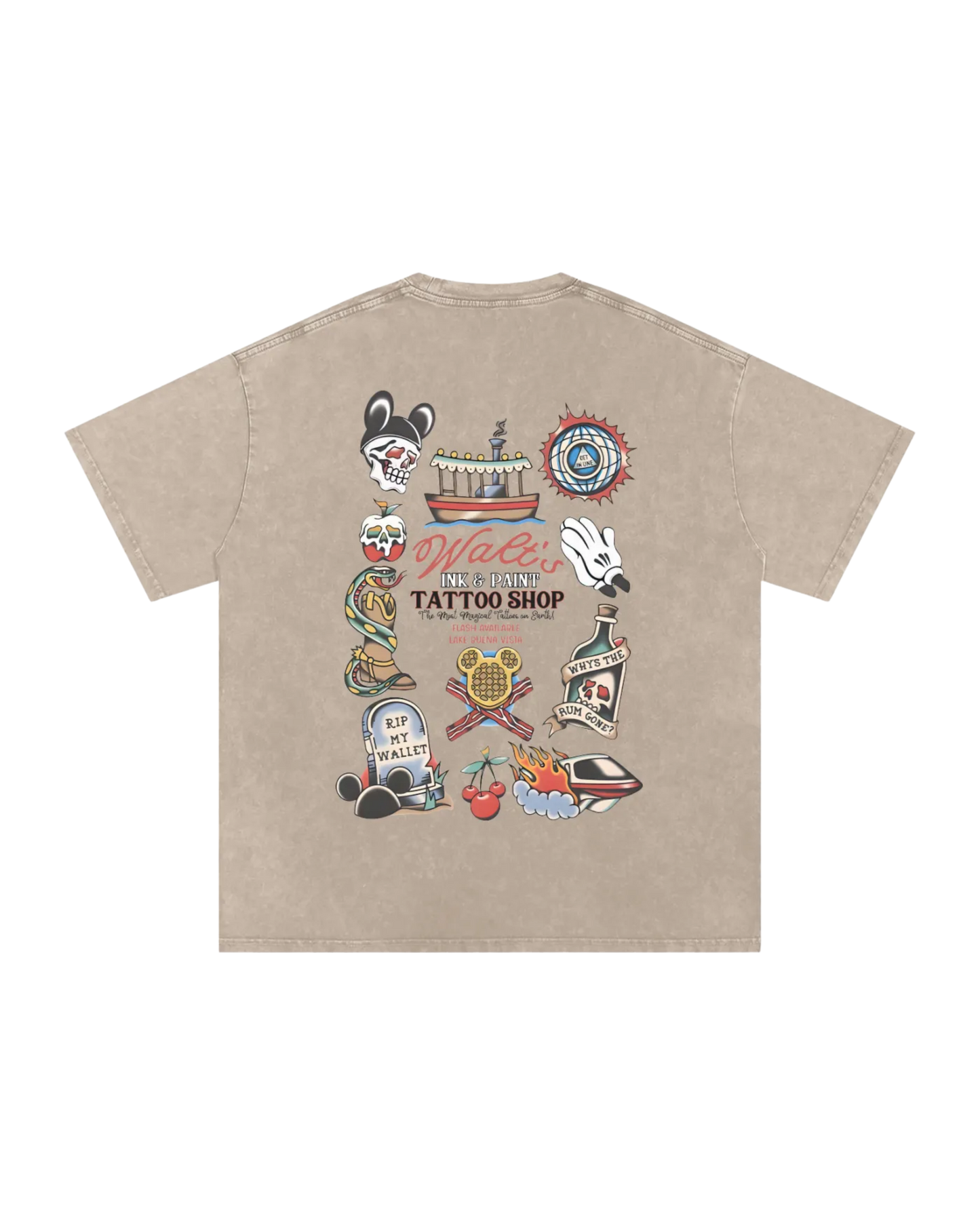 The Happiest Tattoo Shop (Dark Print Text)