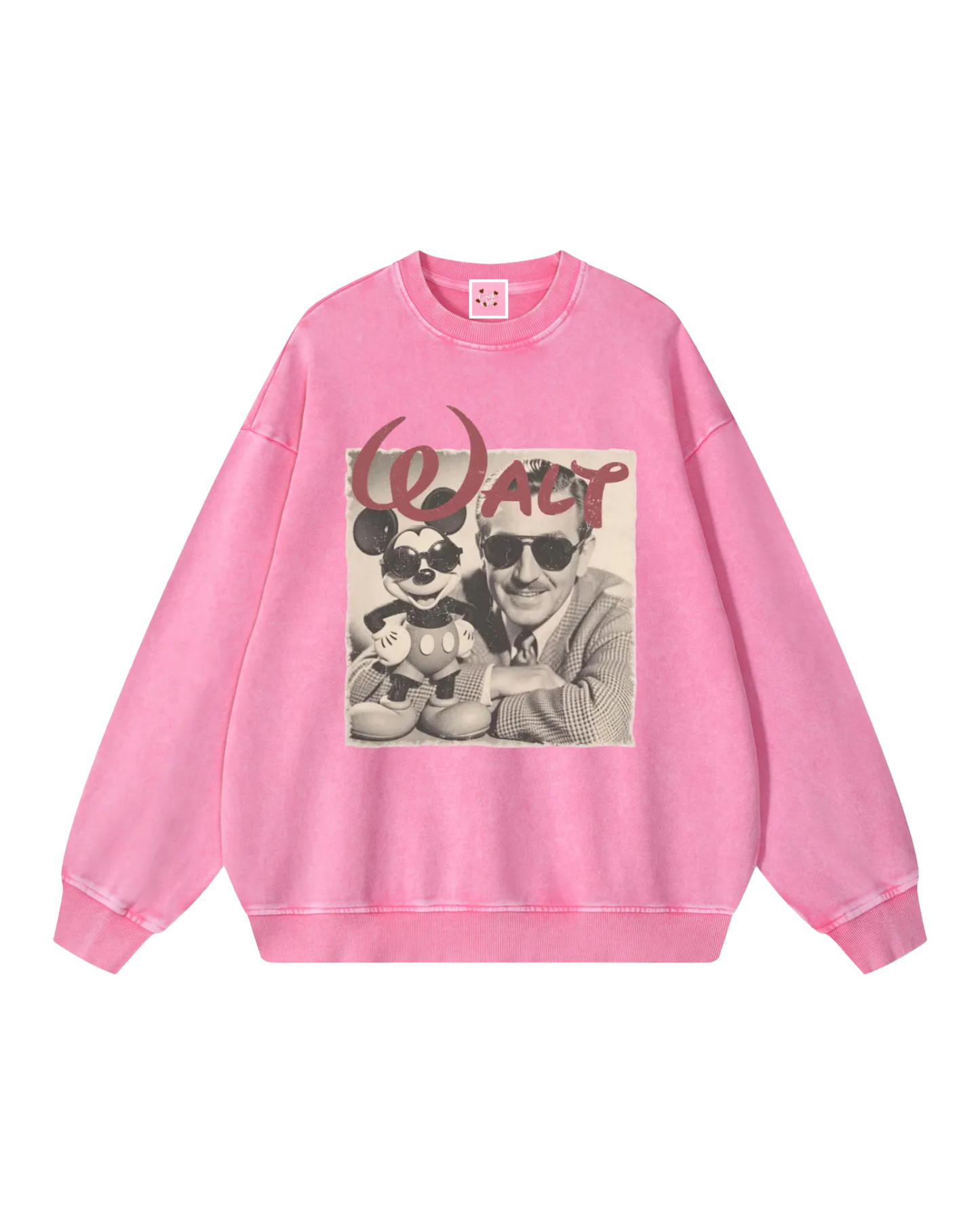 It All Started With A Mouse Acid Wash Sweater