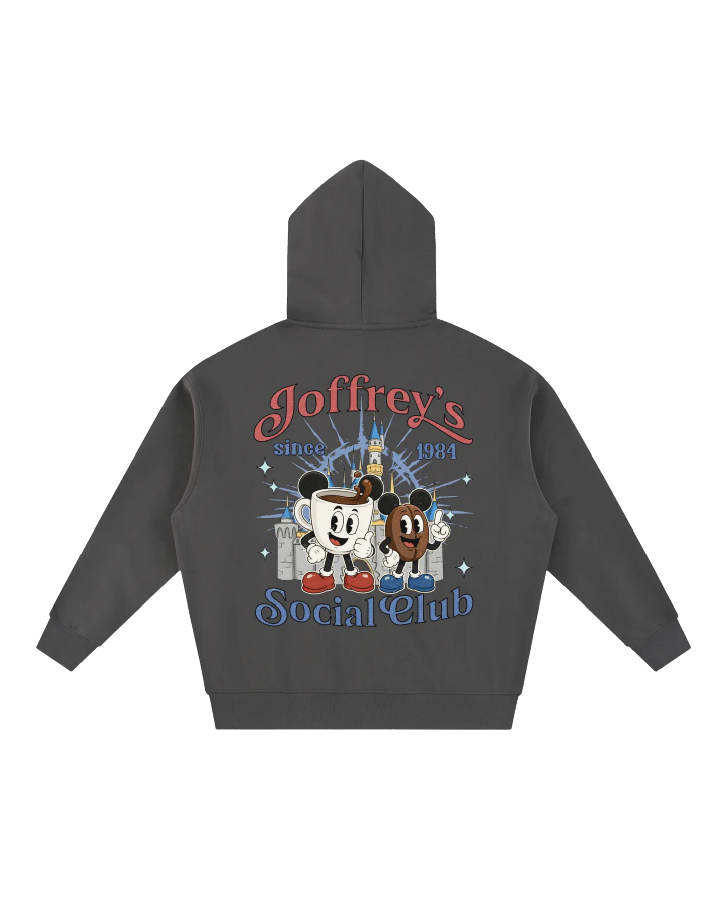Coffee and Park Days Social Club Double zip hoodie