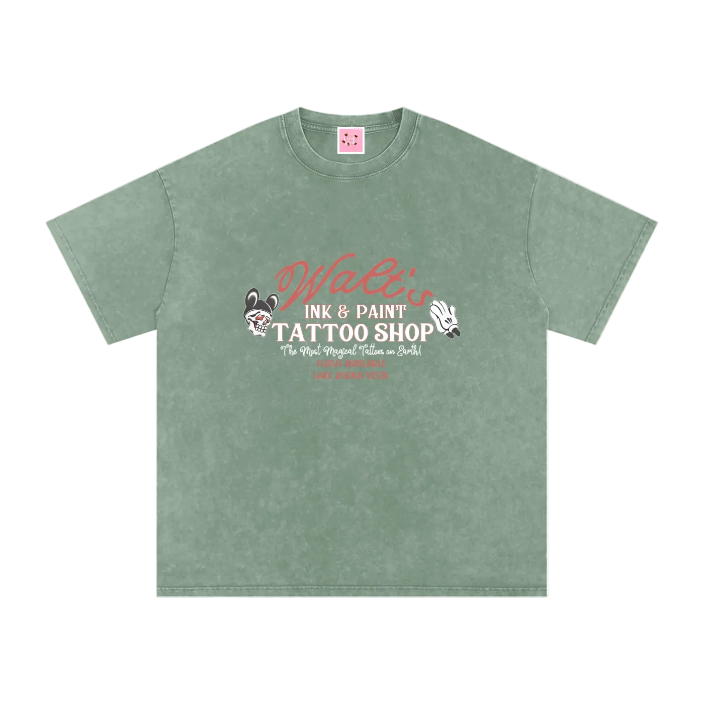 The Happiest Tattoo Shop Vintage Style (LIGHT PRINT)