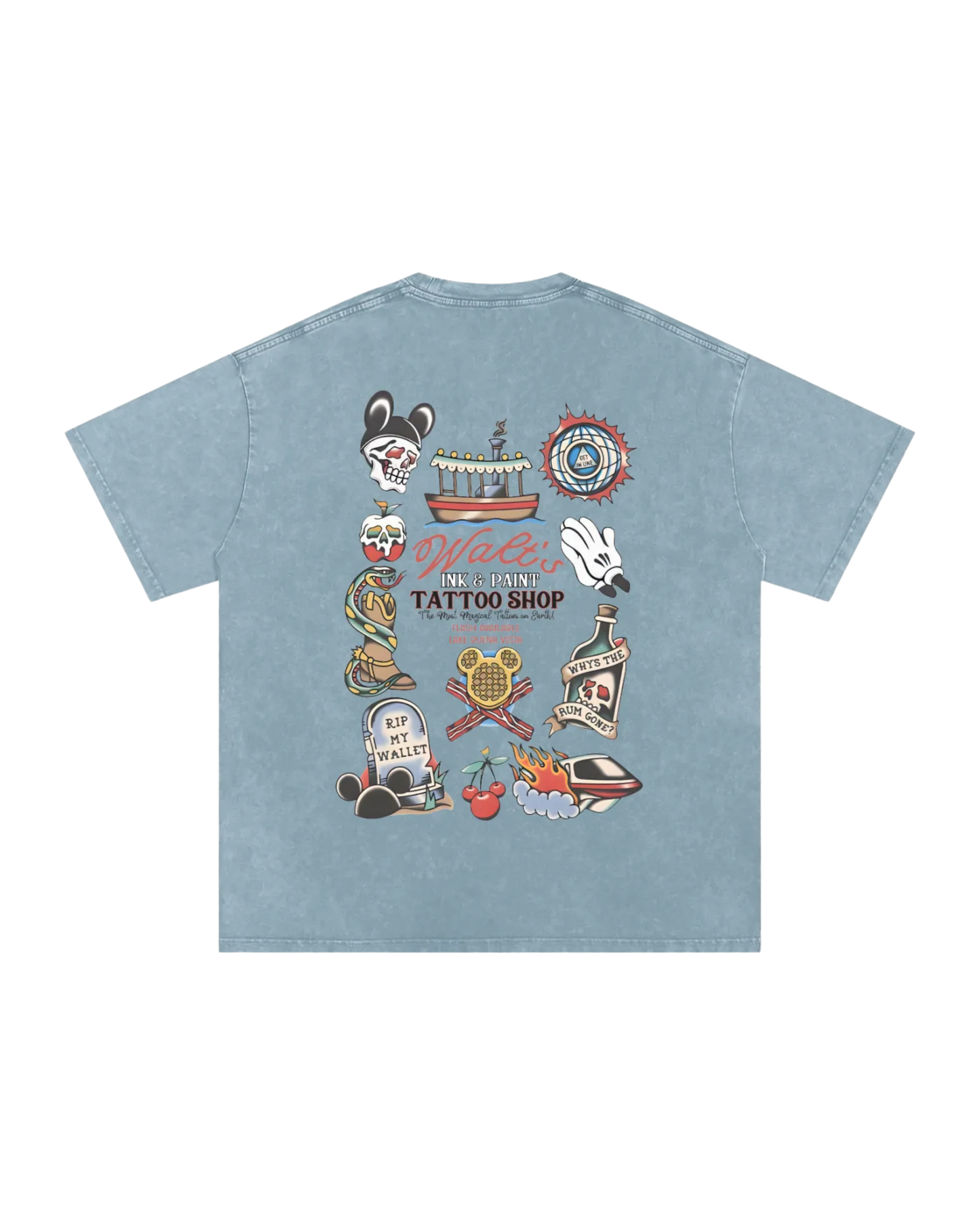 The Happiest Tattoo Shop (Dark Print Text)