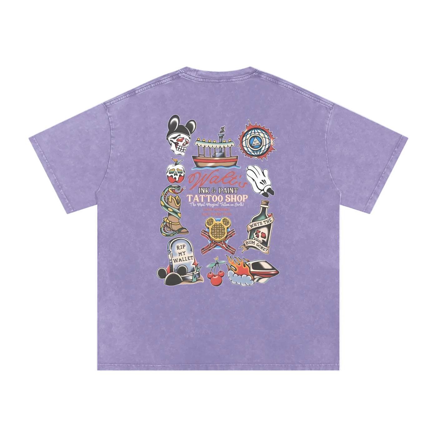 The Happiest Tattoo Shop Vintage Style (LIGHT PRINT)