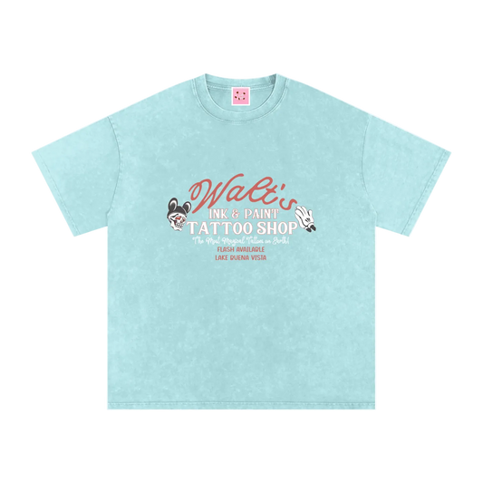 The Happiest Tattoo Shop Vintage Style (LIGHT PRINT)