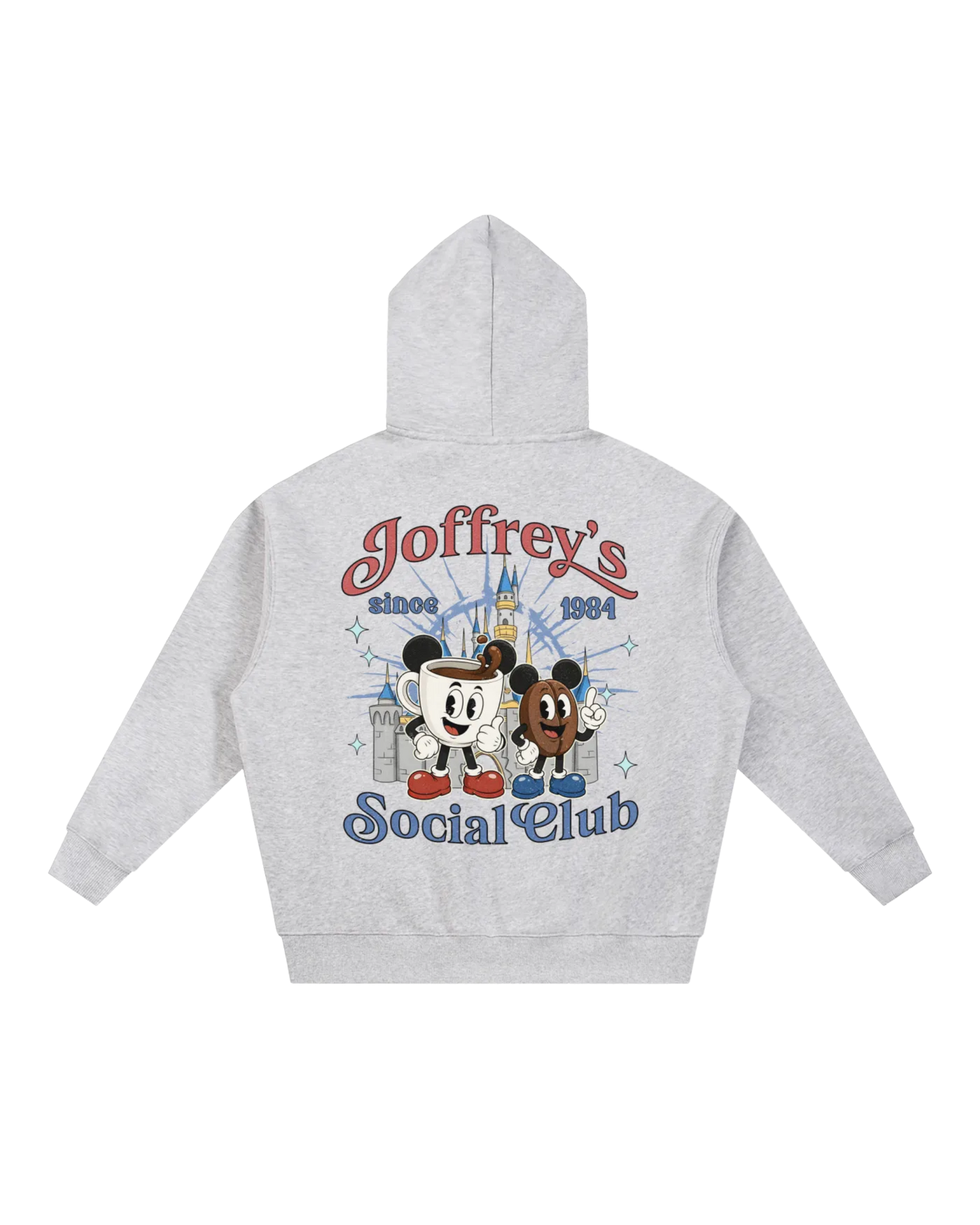 Coffee and Park Days Social Club Double zip hoodie
