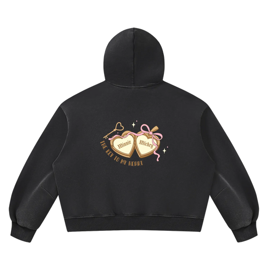 The Key to My Heart Locket, Boxy Hoodie